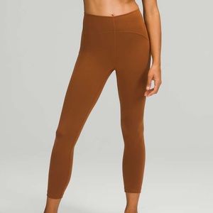 Lululemon Copper Brown Instills Leggings Pants 25” inseam size 6